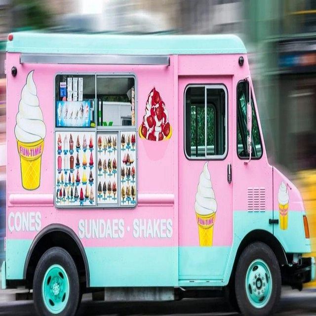 Commercial Food Truck Ice Cream Ice Cream Truck Mobile Food Truck Cart Fully Equipped - Image 1