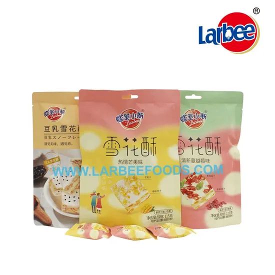 Larbee Ready to Eat Crispy Snack Candy Flaky Pastry Biscuits Form Solid G.W.(Kgs) 4 Type Biscuit Shape Square Feature - Image 5