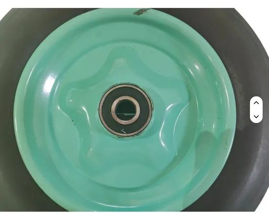 8 Inch Solid Rubber Wheelbarrow Wheel Suitable for Unicycle Mini Generator Garbage Can - Image 5