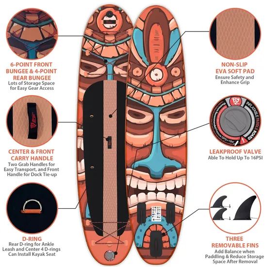 Versatile Inflatable Paddleboard for Surfing Yoga and Water Fun - Image 3