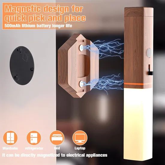 Rechargeable 3 in 1 LED Emergency Wall Lights Magnet Motion Sensor LED Light - Image 4