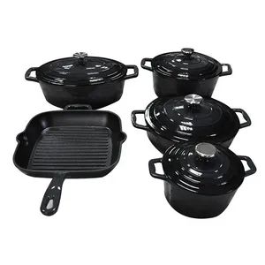 5PCS Quality Nonstick Diecast Kitchen Cooking Pot and Pans Cookware Set - Image 1