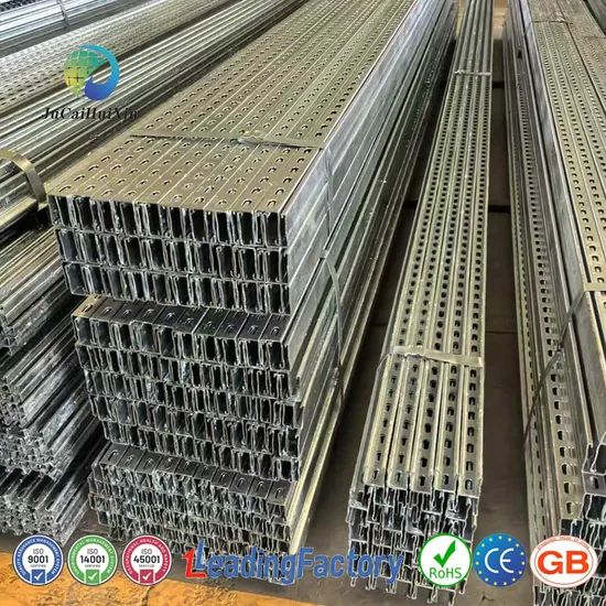 Jchx Wholesale Price U Channel Steel Solar Panel Installation Rails for Purlin - Image 2