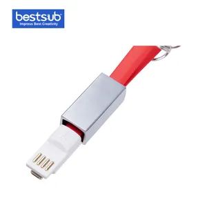 Bestsub Sublimation Portable Data Cable Keychain (Small, Red) - Image 4