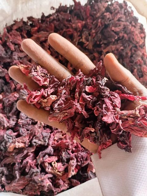 Dried Hibiscus Flowers (Hibiscus sabdariffa) Whole dried calyces (flower petals) Max Moisture: 5% Purity: 99% Max With Full Shape Petals Flowers $2,200 - Image 1