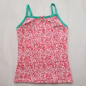 Girl's Lovely Printed Camisole Origin China Feature Sexy Occasion Casual Model NO. zc011 Material Cotton Size 7-10 Years - Image 1