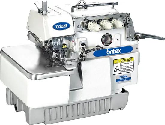Br-737bk Three Thread Overlock Back Latching Sewing Machine Color White Type Garment Origin China Trademark BRITEX HS Code - Image 2