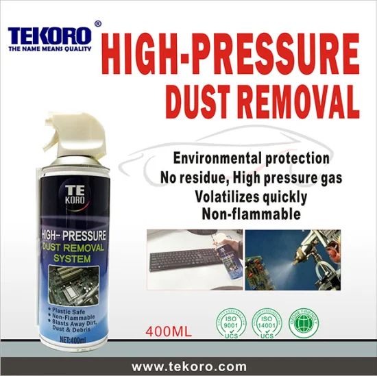 Compressed Air Duster Trademark TEKORO Package 12PCS/CTN Model NO. TE-8046 Volume 450ml, 550ml Validity Three Years Origin Guangdong, - Image 2