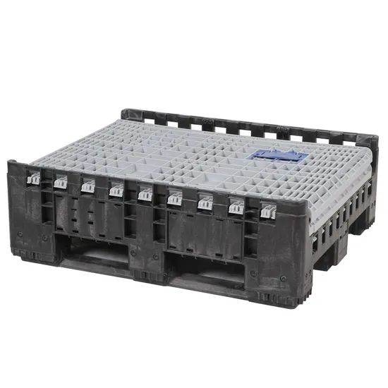 Space-Saving Stackable Plastic Boxes for Warehouse Storage Solutions - Image 3
