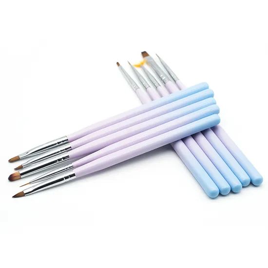 Multifunction Purple Color Nail Brush Set MOQ 10PCS OEM Welcomed Trademark GUYO Material Nylon Size Customized Sample - Image 2
