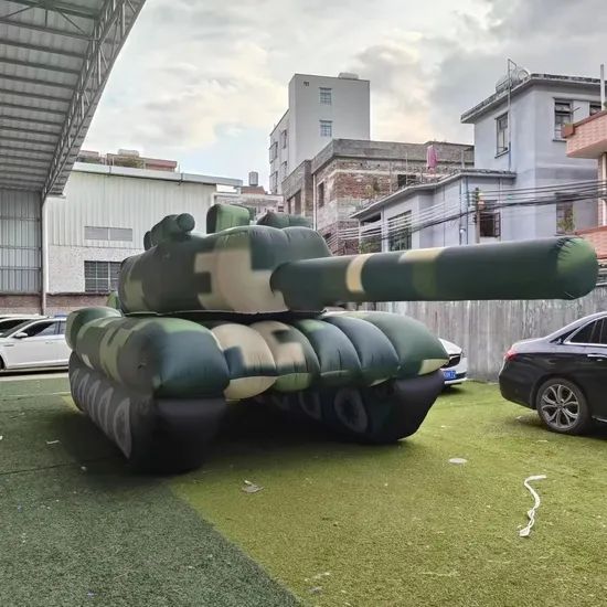 Advertising Inflatable Tank Model Advertising Giant Tank Origin China Material Oxford Technics Sewing Inflatable Gas Air - Image 1