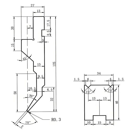 Press Brake Radius Tool for Pipe Bending Applications Condition New Material Iron Origin Jiangsu Trademark DURAMA HS Code - Image 6