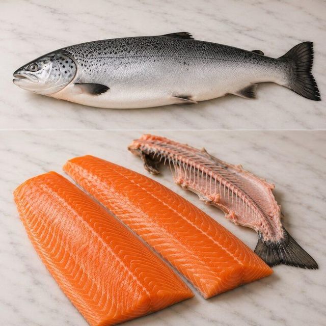 High Quality Whole Salmon Fish Cut Excellent Taste For Supermarkets Seafood Markets And Restaurants - Image 2