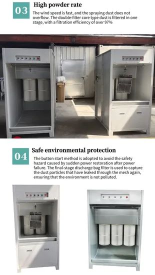 Small Powder Coat Spray Cabinet Manual Spraying Booth Trademark Aohai Model NO. AH-PCB02 Voltage 100V -240V Specification - Image 3