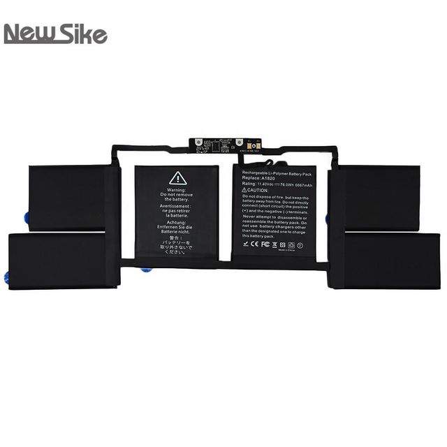 76Wh 6667mAh A1820 Laptop Battery for Apple MacBook Pro Retina 15 Inch Touch Bar A1707 Year 2016 2017 Notebook - Image 1