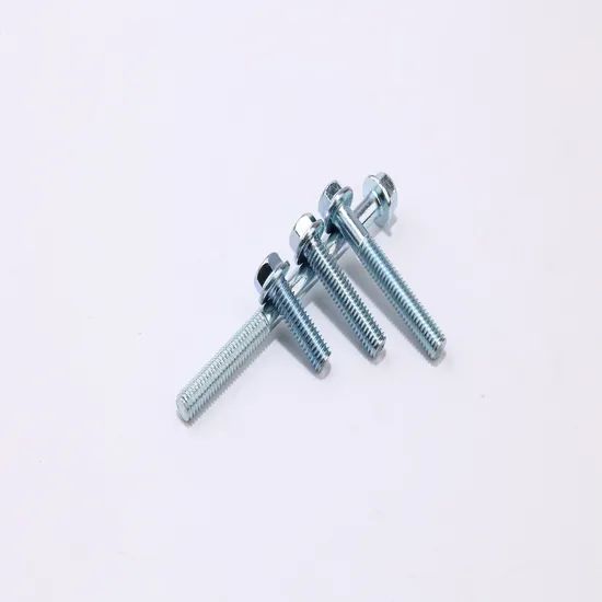 Best Price Carbon Steel Motorcycle Part Electric Bike Part Car Part Blue and White Flange Round Head Machine Engine Screws - Image 3
