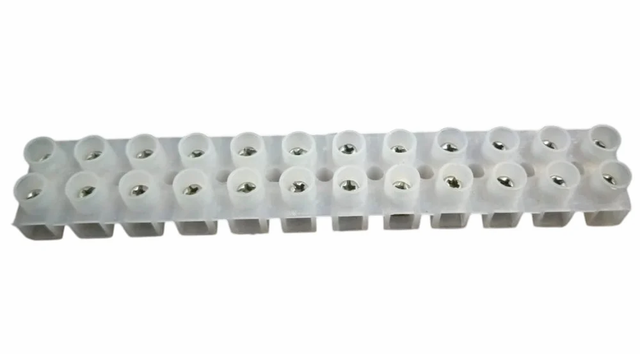 12 Way PVC Strip Connector (415V) Poles 12 Color White Wire Size 6 sqmm Material PVC, Pvc Body Material PVC Body Colour White - Image 3