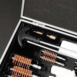 Multi-Caliber Gun Cleaning Kit Cleaner Steel Brush with Aluminum Case - Image 3