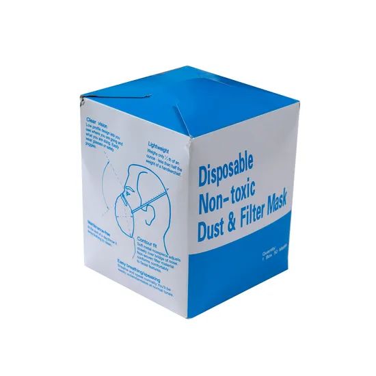 Disposable Dust Mask for Particulate Protection Color White Layers 2 Ply Origin China Trademark OEM Model NO. 1210 Style Headloop - Image 5
