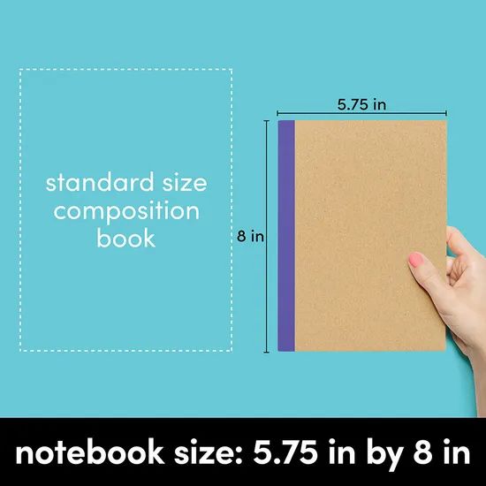 Custom A5 Kraft Paper Hardcover Promotional Notebook for Students School Composition Notebook - Image 6