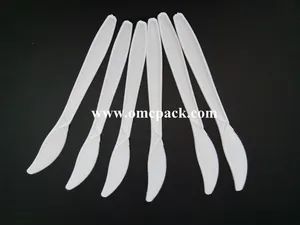 White PP Disposable Tableware Plastic Cutlery - Image 3