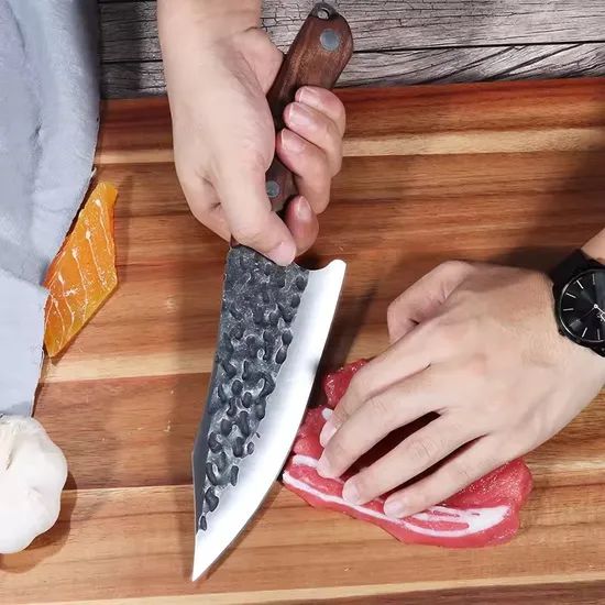 8 Inch Meat Slaughtering Butcher Cleaver Riot Sharp Vegetable Chop Machine Competitive Chicken Kitchen Chopping Knives - Image 4