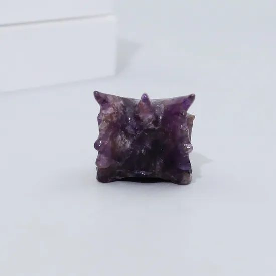2.5 Inch Wholesale Natural Reiki Crystal Gemstone Hand Carved Folk Crafts Healing Crystal Stones Amethyst Dragon Skulls - Image 5