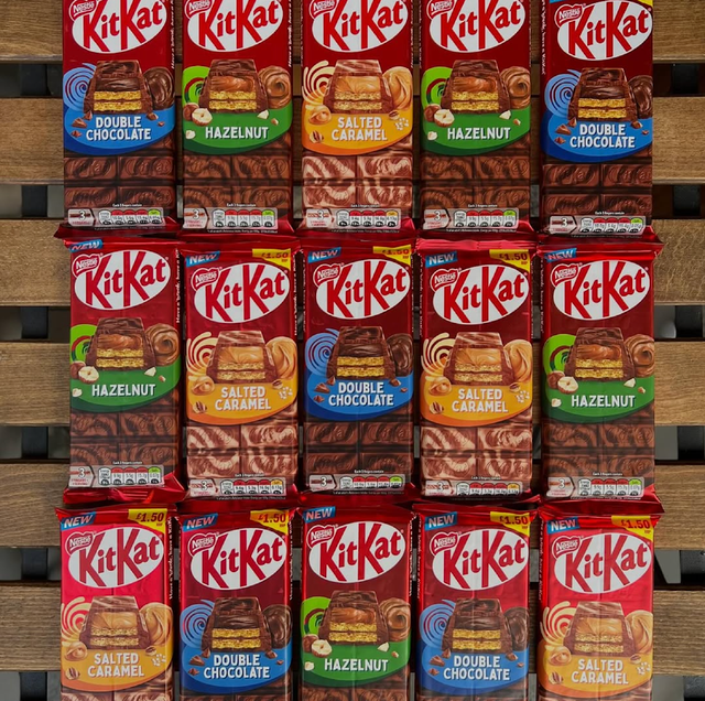 Premium Chocolate KitKat Nestlé KitKat 99g New Flavor Collection (Double Chocolate, Hazelnut & Salted Caramel) On Sale - Image 1