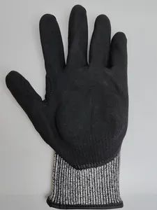 Impact Cut Resistant TPR Work Gloves Origin China Length Medium Size Customized Model NO. HY009 Color Customized Specification - Image 2