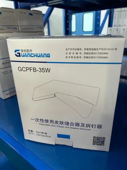 Disposable Skin Stapler Without Staple Remover 35W Group Adult Material Titanium HS Code 9018903000 Feature Disposable Trademark - Image 3