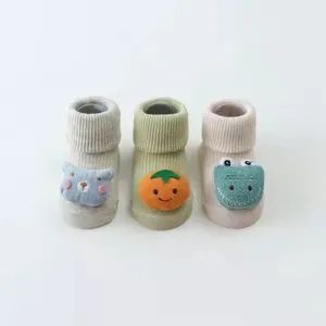 Custom Cartoon Non Slip Doll Dispensing Baby Infant Socks Bobble Thermal Socks - Image 6
