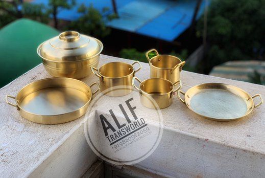 Pure Brass utensils Color brass Material brass Brand Alif Transworld Packaging Type export - Image 1