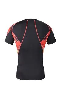 Custom Sublimation Designs Rash Guard Polyester Short Sleeve Compression Shirt - Image 6