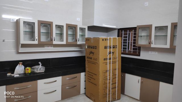 Modern Semi Modular Kitchen Services Finish Gloss Material Wooden Brand Magical Designs Kitchen Shape Straight Service Location Type - Image 7