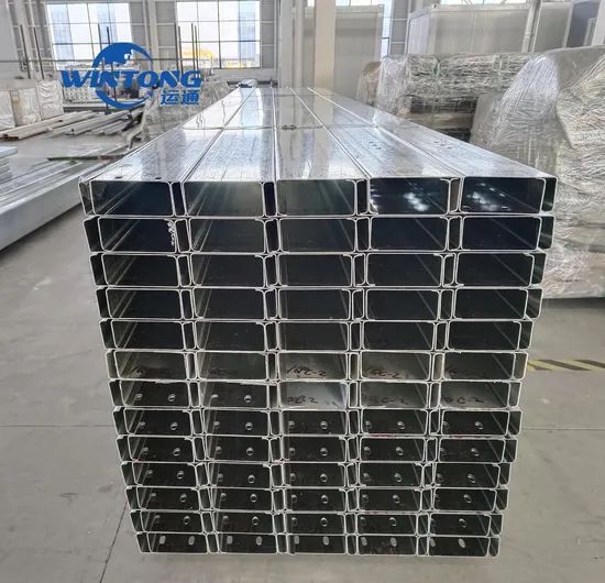 Solar Module Mounting C Steel Custom Length and Hole Punching - Image 2