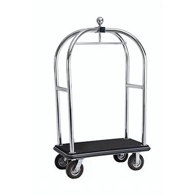 Birdcage Hotel Luggage Trolley Quantity 4 Condition New Origin Foshan HS Code 87168000 Specification Hmm Kind Stainless Steel - Image 1