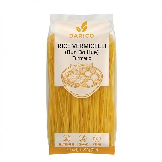 Rice Vermicelli Color (Turmeric, Gac Fruit, Beetroot) - Bun Bo Hue - Image 3