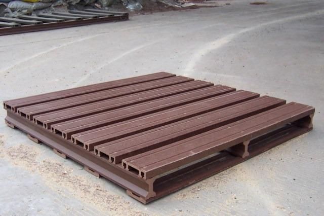 Wholesale 48x40 Pallet Prices Plastic wood pallet for sale Export stackable 48x40 plastic pallets Injection Heavy Duty warehouse Pallet plastico standard HDPE plastic wood pallet price - Image 1