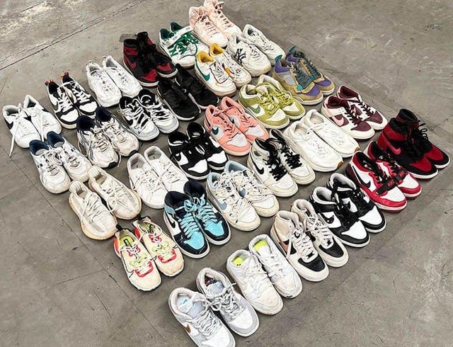 Wholesale Second Hand Sneakers in Bales Mixed Branded Used Shoes - Image 4
