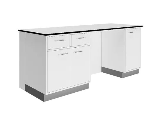 Modern Industrial Double Workbench Steel Lab Table 10Y Warranty MOQ100 Custom - Image 3