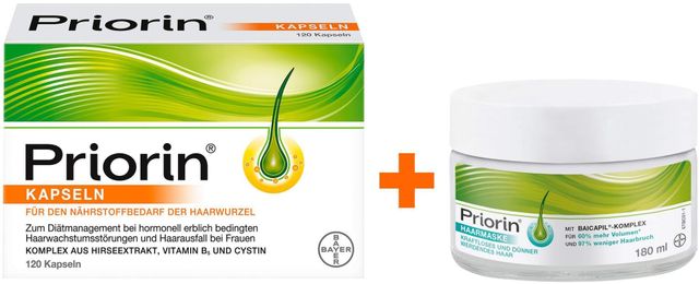 Priorin 120 Capsules Pack Hair Support Supplement for Daily Use - Image 1