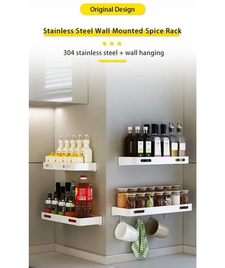 Kitchen Ladder Spice Rack Storage Holders Racks Kitchen Organizer Rack - Image 5
