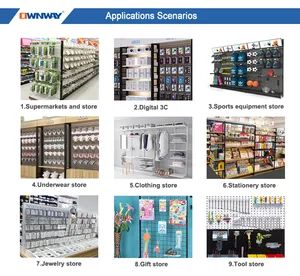 Metal Wall Mounted Waterfall Display Hanger with Small Hooks MOQ 500 PCS Shape Round OEM Offered Pipe 15*30mm Brand Ownway - Image 5
