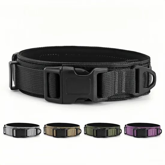 Tactical No Pull Dog Collar Adjustable Nylon Training Width 2.5CM Condition New Trademark OEM Brand Joypaws HS Code 42010030 - Image 1