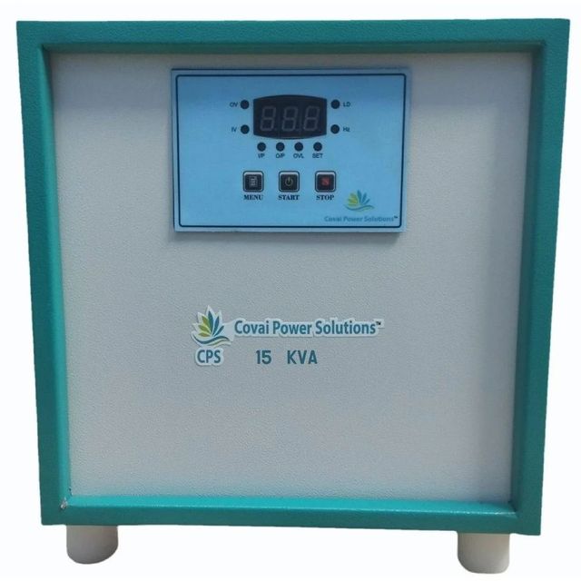 15 KVA Single Phase Servo Voltage Stabilizer Weight 48kg Capacity 15 KVA Phase Single Phase Material Mild Steel Payment Terms - Image 1