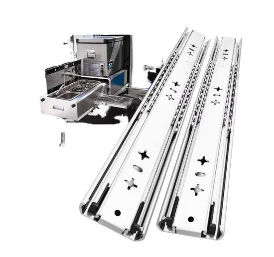 Heavy Duty Drawer Slides 200 Lbs Capacity Full Extension Ball Bearing Sliding Rails 8-40 Inch Tool Box Glides - Image 6