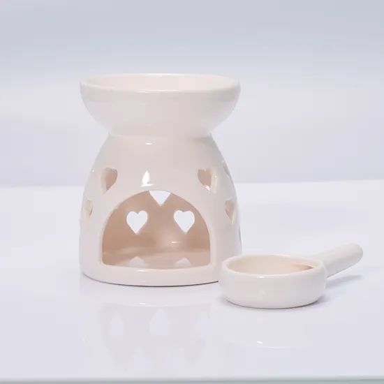 Little Heart Pattern Incense Smoke Furnace Aromatherapy Oil Diffuser for Home Scents - Image 4