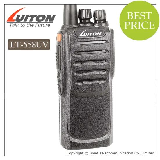 CE Dual Band Lt-558UV Standby Protable Two Way Radios LCD Without Channels 96 Color Black Origin China Type Handheld Keypad - Image 1