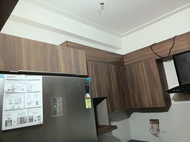 Modular Kitchen Cabinets Material Wooden Kitchen Design Galley Appearance Traditional Mount type Base Mounted Door Finishing - Image 2