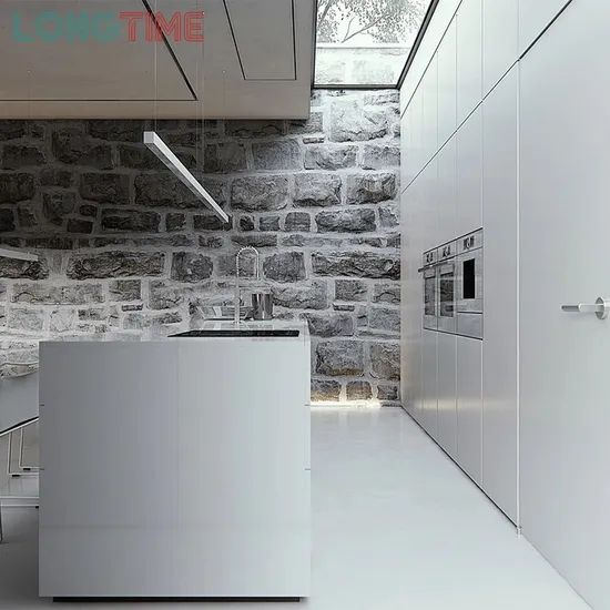 Custom High End Modern Lacquer Simple Modular Interior Designs Flat Pack Kitchen Cabinet - Image 3